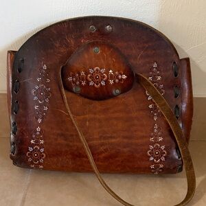 Handcrafted Brown Leather Bag